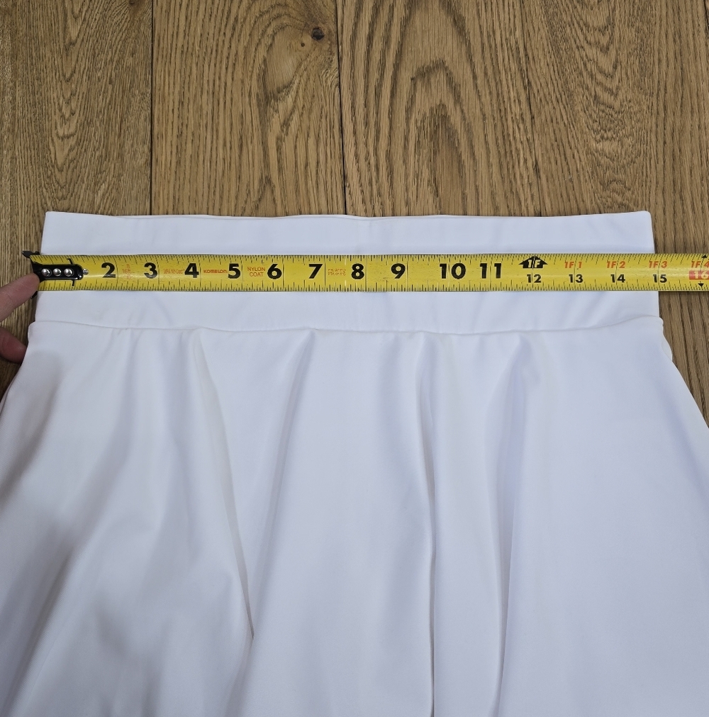 Baleaf White Mini Pleated Athletic Tennis Skort Size Medium - Picture 9 of 11